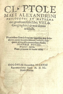 Cl. Ptolemaei Alexandrini philosophi et mathematici praestantissimi Libri VIII De Geographia e Graeco denuo traducti. Nominibus Graecis e regione ...