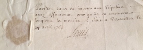 Mémoire du Roy pour servir d'instructions au Sr du Revest, capitaine de Vaisseau.. [MANUSCRIPT / PIRACY / MEDITERRANEEN] LOUIS XV / ROUILLE ...