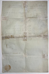 Brevet de lieutenant de chasseurs volontaires de la Garde Nationale Parisienne.