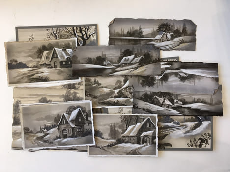 [MODELES DE CARTES POSTALES /AQUARELLES] [POST CARDS MODELS / WATERCOLOURS. [NOX]