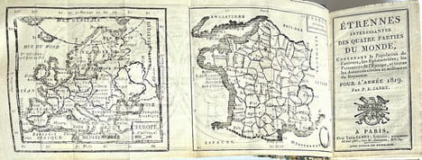 [COLLECTION D'ALMANACHS MINIATURES] Et rennes mignones (1834, 1839). Cadeau des muses (1840, 1842, 1843). Etrennes intéressantes (1819, 1834, 1843) ; ...