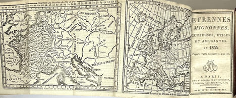 [COLLECTION D'ALMANACHS MINIATURES] Et rennes mignones (1834, 1839). Cadeau des muses (1840, 1842, 1843). Etrennes intéressantes (1819, 1834, 1843) ; ...