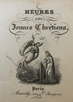 Heures des Jeunes Chrétiens.. [MINUSCULE / MINIATURE BOOK].