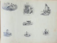 [RECUEIL DE DESSINS ET GOUACHES DE LA MAIN D'UN ARTISTE].