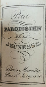 Petit Paroissien de la Jeunesse.