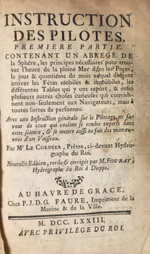Instruction des pilotes.. LE CORDIER (Samson).