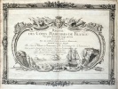 Recueil des Côtes Maritimes de France sur quatre Lieues de large environ, en 50 feuilles tiré des meilleures cartes gravées et manuscrites, publié en ...