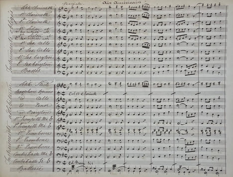Recueil d'airs nationaux et Domine Salvum.. [MANUSCRIT DE MUSIQUE /MUSIC MANUSCRIPT]. CHIC (Léon).