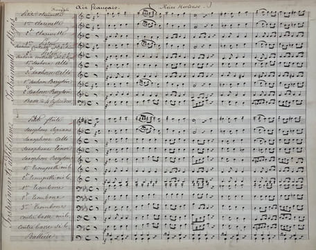 Recueil d'airs nationaux et Domine Salvum.. [MANUSCRIT DE MUSIQUE /MUSIC MANUSCRIPT]. CHIC (Léon).