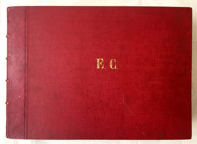 [Album amicorum de plus de 100 dessins à l'encre, certains aquarellés, gouachés ou au pastel / Album amicorum of more than 100 ink drawings, some watercolors, gouache and pastel].