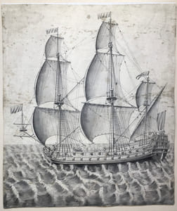 [Vaisseau du Troisième Rang à la Voile/Third rank vessel under sail].