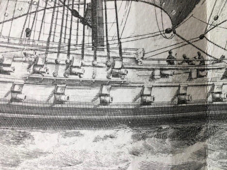 [Vaisseau du Troisième Rang à la Voile/Third rank vessel under sail].. [SBONSKI DE PASSEBON (Henri)].