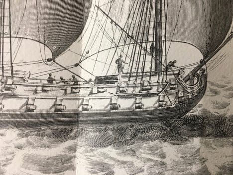[Vaisseau du Troisième Rang à la Voile/Third rank vessel under sail].. [SBONSKI DE PASSEBON (Henri)].