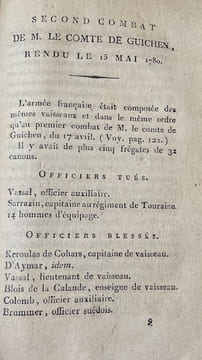 Relation des combats et des évènements de la Guerre Maritime de 1778 entre la France et l'Angleterre, mêlée de réflexions sur les Manuvres des ...