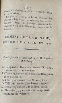 Relation des combats et des évènements de la Guerre Maritime de 1778 entre la France et l'Angleterre, mêlée de réflexions sur les Manuvres des ...