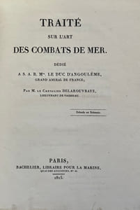 Traité sur l'art des combats de mer.