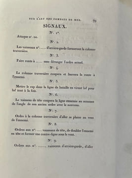Traité sur l'art des combats de mer.. LA ROUVRAYE (Charles-Louis-Victor de).