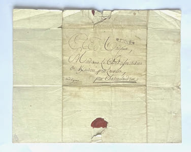 Lettre adressée à Madame Le Chat.