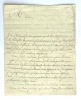 Lettre adressée à Madame Le Chat.. [FRAIS D'EQUIPEMENT D'UN JEUNE OFFICIER BRETON] Le Forestier.