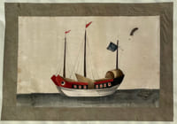 [Album d'aquarelles sur pulpe de mûrier représentant des bateaux/Watercolor album of on pith paper figuring boats].