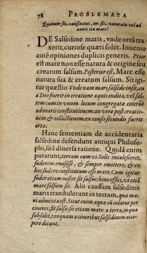 Marinarum quaestionum tractatio philosophica bipartita, disceptans quaestiones parte priore ad maris naturam pertinentes interiorem: posteriore de ...