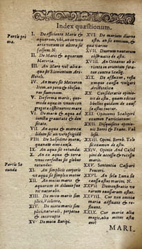 Marinarum quaestionum tractatio philosophica bipartita, disceptans quaestiones parte priore ad maris naturam pertinentes interiorem: posteriore de ...
