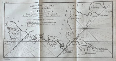 Voyage fait par ordre du roi en 1750 et 1751, dans l'Amerique septentrionale, Pour rectifier les Cartes des Côtes de l'Acadie, de l'Isle Royale & de l'Isle de Terre-Neuve ; Et pour en fixer les principaux points par des Observations Astronomiques. Par M. de Chabert Enseigne des Vaisseaux du Roi, Membre de l'Académie de Marine, de celle de Berlin, & de l'Institut de Bologne.