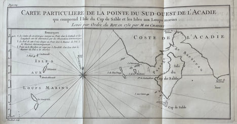 Voyage fait par ordre du roi en 1750 et 1751, dans l'Amerique septentrionale, Pour rectifier les Cartes des Côtes de l'Acadie, de l'Isle Royale & de ...