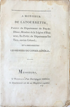 Lettres minéralogiques et géologiques sur les volcans de lAuvergne, Écrites dans un voyage fait en 1804 ; par Lacoste, de Plaisance, ex-professeur ...