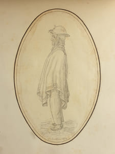 [Ensemble de 40 dessins au crayon noir ou à l'encre, certains rehaussés d'aquarelle/Set of 40 drawings in black pencil or ink, some enhanced with watercolor].