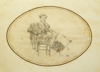 [Ensemble de 40 dessins au crayon noir ou à l'encre, certains rehaussés d'aquarelle/Set of 40 drawings in black pencil or ink, some enhanced with watercolor].