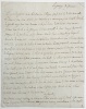 [Lettre autographe signée, adressée du château de La Grange, un 8 frimaire].. LA FAYETTE (Gilbert du Motier, Marquis de).