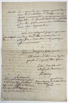 [Demande de recommandation pour une soulieutenance].. LAFAYETTE (Gilbert du Motier de), CARLE (1er colonel de gendarmerie nationale), CHARTRON ...