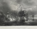 [Suite de 17 gravures figurant les batailles navales de la guerre d'indépendance américaine extraites de: / Suite of 17 engravings depicting the naval ...