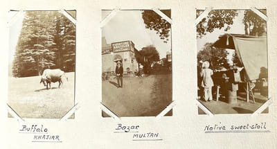 [Ensemble de 7 albums de photographies originales dun officier britannique en poste au Punjab en 1915/Set of 7 albums of original photographs of a British officer stationed in the Punjab in 1915].