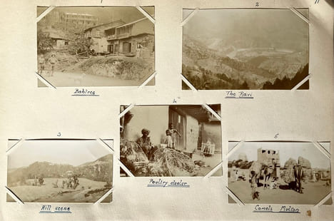 [Ensemble de 7 albums de photographies originales dun officier britannique en poste au Punjab en 1915/Set of 7 albums of original photographs of a ...