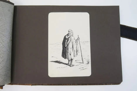 [ALBUM DE DESSINS ORIGINAUX D'AFRIQUE DU NORD/ALBUM OF ORIGINAL DRAWINGS FROM NORTH AFRICA].. undefined