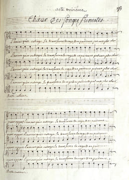 Atys, tragédie. [Copie manuscrite contemporaine / Contemporary handwritten copy].. LULLY (Jean-Baptiste).