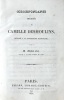 Correspondance inedite de Camille Desmoulins, député à la Convention Nationale. Publiée par M. Matton ainé, avocat à la Cour Royale de Paris.. MATTON ...