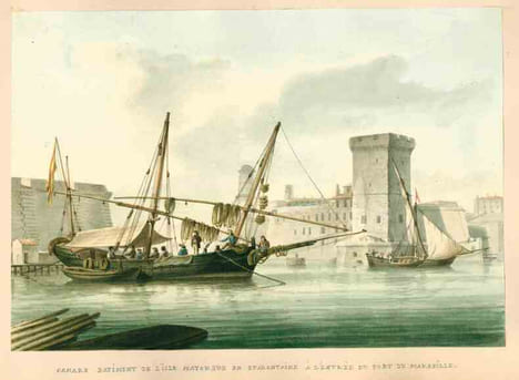 [RECUEIL DE 25 AQUARELLES ORIGINALES / COLLECTION OF 25 ORIGINAL WATERCOLORS]. ROUX (Matthieu-Antoine).