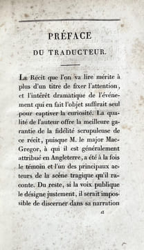 Récit de la perte du bâtiment de la compagnie des Indes le Kent par un des officiers qui se trouvaient à bord.. [MAC GREGOR, Duncan]
