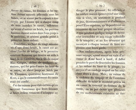 Récit de la perte du bâtiment de la compagnie des Indes le Kent par un des officiers qui se trouvaient à bord.. [MAC GREGOR, Duncan]