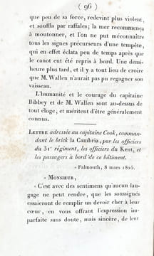 Récit de la perte du bâtiment de la compagnie des Indes le Kent par un des officiers qui se trouvaient à bord.. [MAC GREGOR, Duncan]