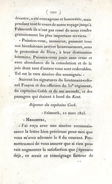 Récit de la perte du bâtiment de la compagnie des Indes le Kent par un des officiers qui se trouvaient à bord.. [MAC GREGOR, Duncan]
