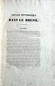 VOYAGE PITTORESQUE DANS LE BRESIL PAR MAURICE RUGENDAS, Traduit de l'Allemand Par Mr. De COLBERY, CONSEILLER A LA COUR ROYALE DE COLMAR , CORRESPONDANT DE LINSTITUT, MEMBRE DE LA CHAMBRE DES DEPUTES ET DE PLUSIEURS SOCIETES SAVANTES ; PAYSAGES, PORTRAITS ET COSTUMES, MURS ET USAGES DES INDIENS, EUROPEENS ET NEGRES, LITHOGRAPHIÉS PAR NOS PLUS HABILES ARTISTES : VICTOR ADAM, BICHEBOIS, BONINGTON, DEROY, MAURIN, SABATIER, TIRPENNE, VILLENEUVE, ETC.