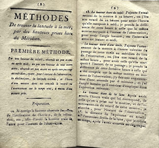 Instruction sur le nouveau quartier de réduction, et sur son usage dans différentes méthodes proposées pour la détermination de la latitude, par des hauteurs prises hors du méridien. Seconde édition, revue, corrigée et simplifiée par l'auteur.