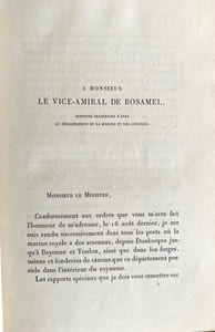 Rapport sur le matériel de la Marine, présenté à M. le vice-amiral de Rosamel, ministre secrétaire d'Etat au département de la Marine et des colonies.