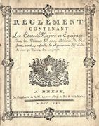 REGLEMENT CONTENANT LES ETATS-MAJORS ET EQUIPAGES dont les Vaisseaux & autres Bâtimens du Roi seront armés ; ensemble les Appointemens & Soldes de ceux qui doivent les composer. par  - Image 2