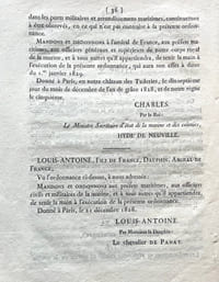 ORDONNANCE DU ROI SUR LE SERVICE DES PORTS, en exécution de l'ordonnance du 27 décembre 1826, portant rétablissement des préfectures maritimes.