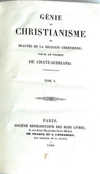 Génie du christianisme ou beautés de la religion chrétienne.. CHATEAUBRIAND (Vicomte Mr le)